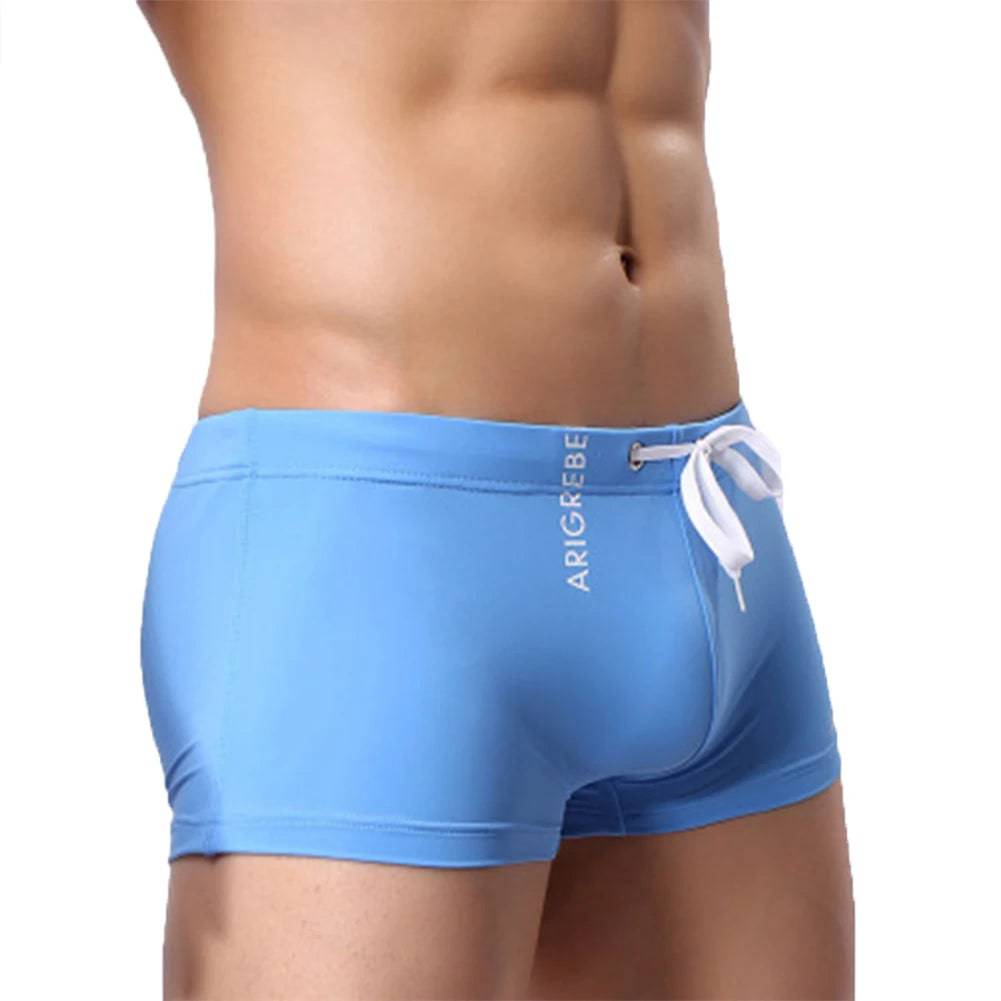 
                  
                    Men Swim Brief, Sexy Square Leg Athletic Swimming Trunks Breathable Board Surfing Shorts mens designer swim shorts luxury
                  
                