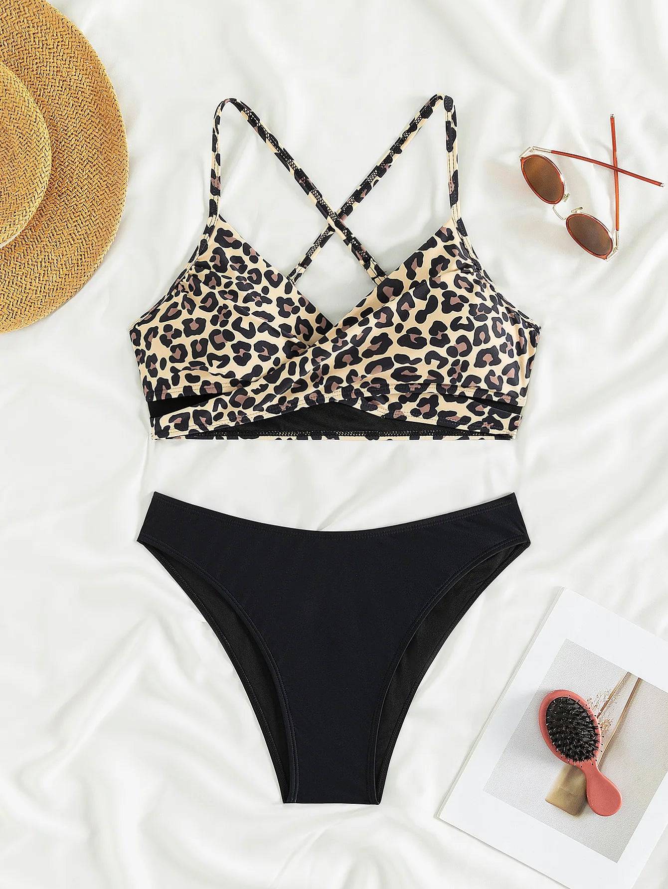 
                  
                    Women Animal Leopard Print Swimwear Bikini Swimsuit Ladies 2 Piece And One Piece Bathing Suit Set
                  
                