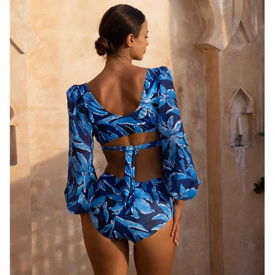 
                  
                    2024 Long-sleeved Lemon Print One Piece Swimsuit and Sarong Surfing Clearance Wholesale Flaxmaker Swimsuit
                  
                