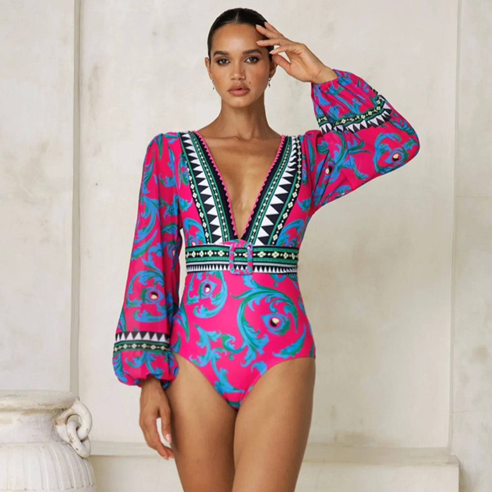 
                  
                    2024 Long-sleeved Lemon Print One Piece Swimsuit and Sarong Surfing Clearance Wholesale Flaxmaker Swimsuit
                  
                