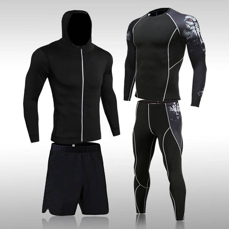 
                  
                    Men's Compression Sportswear Suits Gym Tights Training Clothes Workout Jogging Sports Set Running Rashguard Tracksuit For Men
                  
                