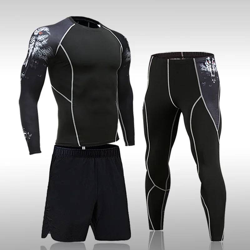 
                  
                    Men's Compression Sportswear Suits Gym Tights Training Clothes Workout Jogging Sports Set Running Rashguard Tracksuit For Men
                  
                