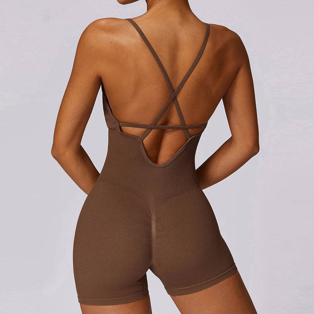 
                  
                    Yoga Backless Cami Sports Unitard Romper One Piece Sports Suit Fitness Jumpsuit Women
                  
                