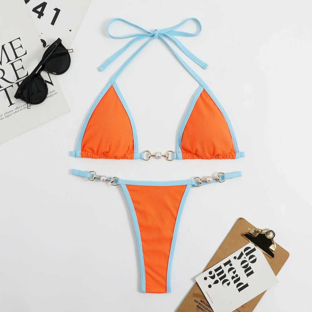 
                  
                    Sexy TwoPieces Bikini Set Women Random Print Bikini Set Push-Up Swimsuit Sandbeach Swimwear Bathing Suit
                  
                