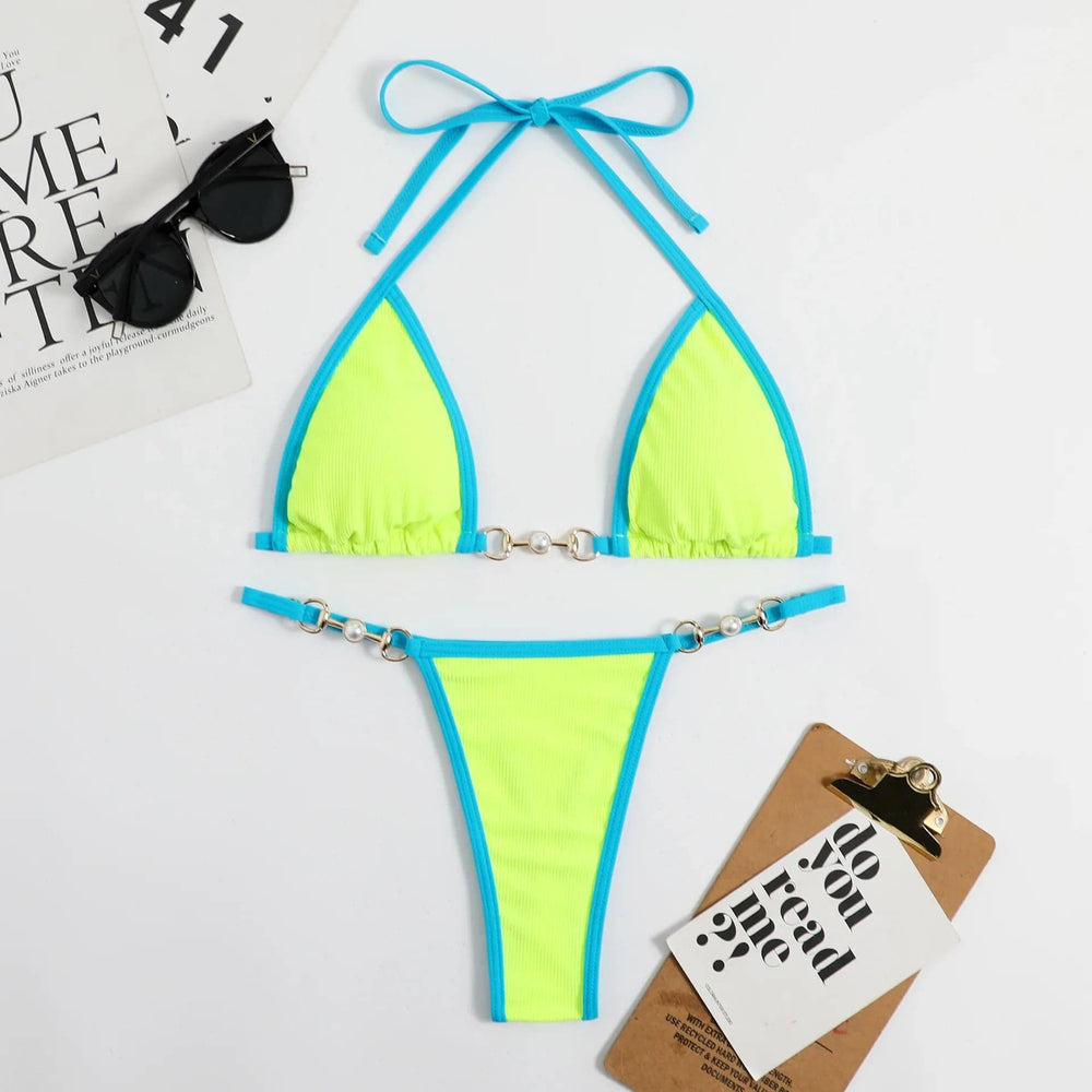 
                  
                    Sexy TwoPieces Bikini Set Women Random Print Bikini Set Push-Up Swimsuit Sandbeach Swimwear Bathing Suit
                  
                