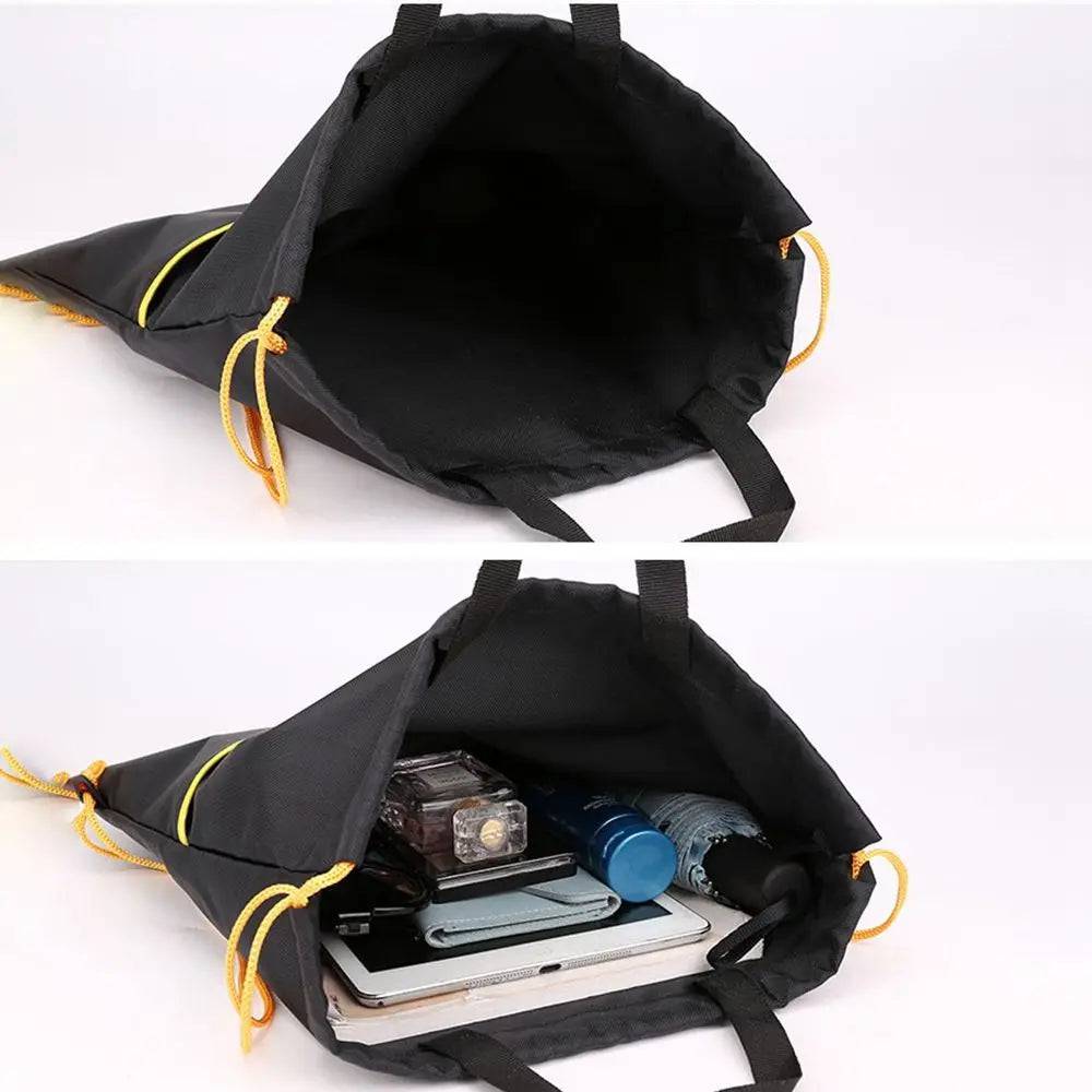 
                  
                    Outdoor Waterproof Nylon Sports Bag Drawstring Bag Travel Sport Drawstring Two Pocket Lightweight Backpack
                  
                