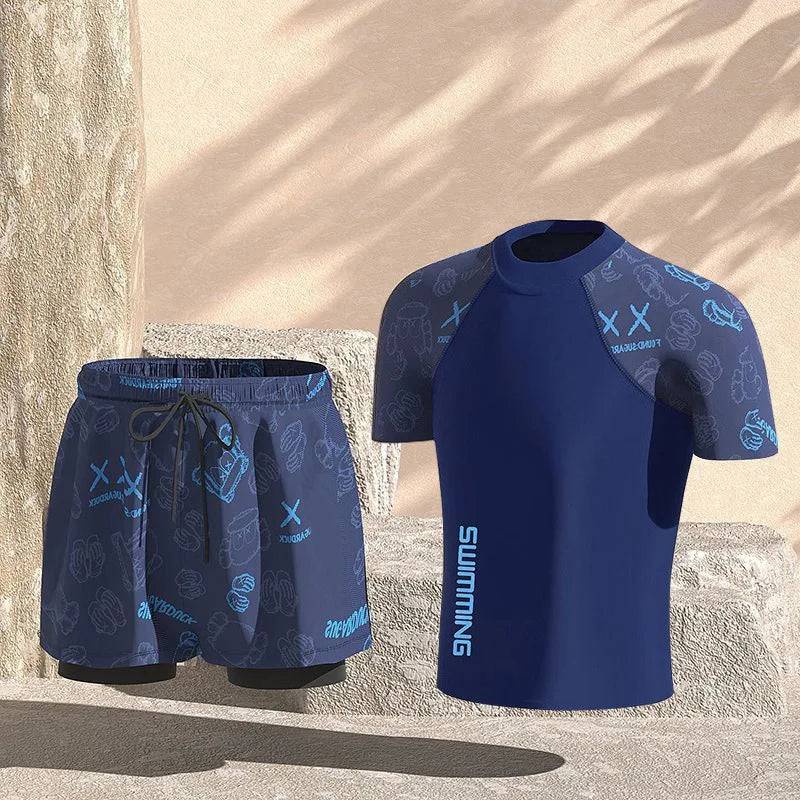 
                  
                    EU2XS-XL Men Teens Swim Trunks Anti Embarrassment Loose Quick Dry Swimming Shorts Seaside Beach Swimsuit Hot Spring Swimwear Set
                  
                