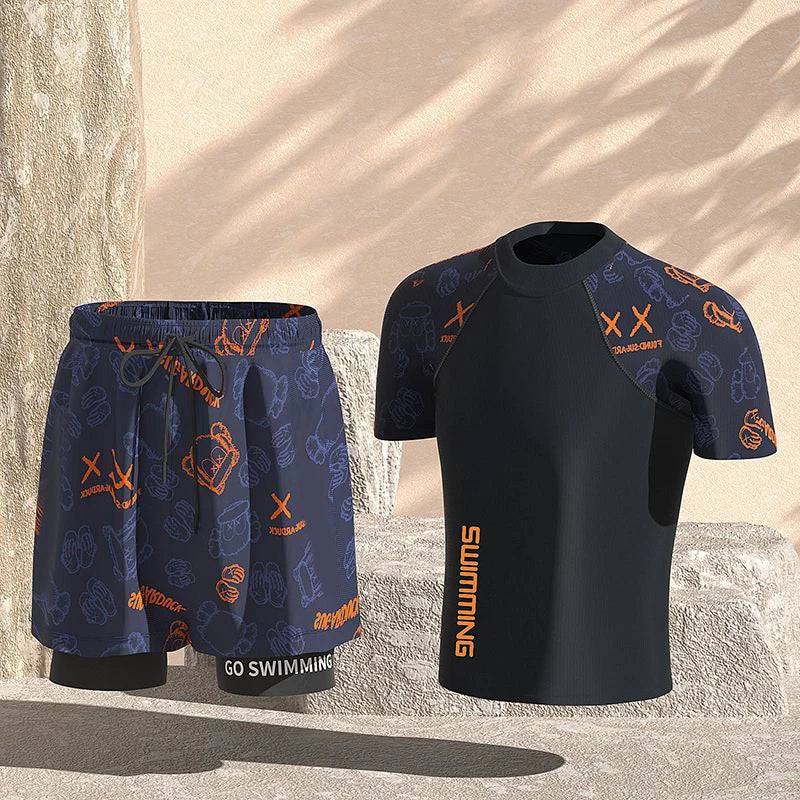 
                  
                    EU2XS-XL Men Teens Swim Trunks Anti Embarrassment Loose Quick Dry Swimming Shorts Seaside Beach Swimsuit Hot Spring Swimwear Set
                  
                