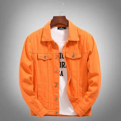 
                  
                    Spring Autumn Men's Denim Jackets Casual Outdoor Cotton Punk Biker Coats for Mens Lapel Hip Hop High Streetwear Jacket Clothing
                  
                