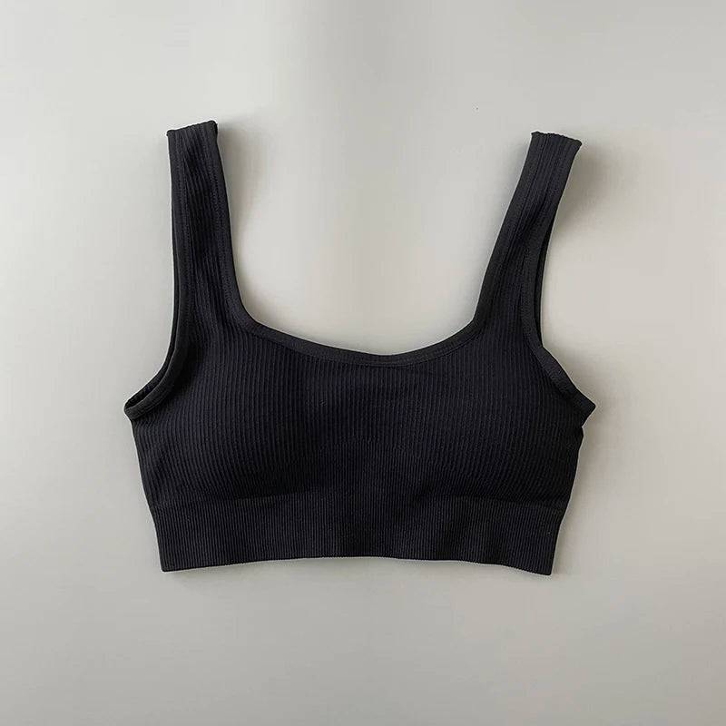 
                  
                    Seamless Sports Bra Woman Fitness Yoga Running Vest Push Up Crop Top Padded Underwear Female Cropped Shockproof  Tank Tops
                  
                