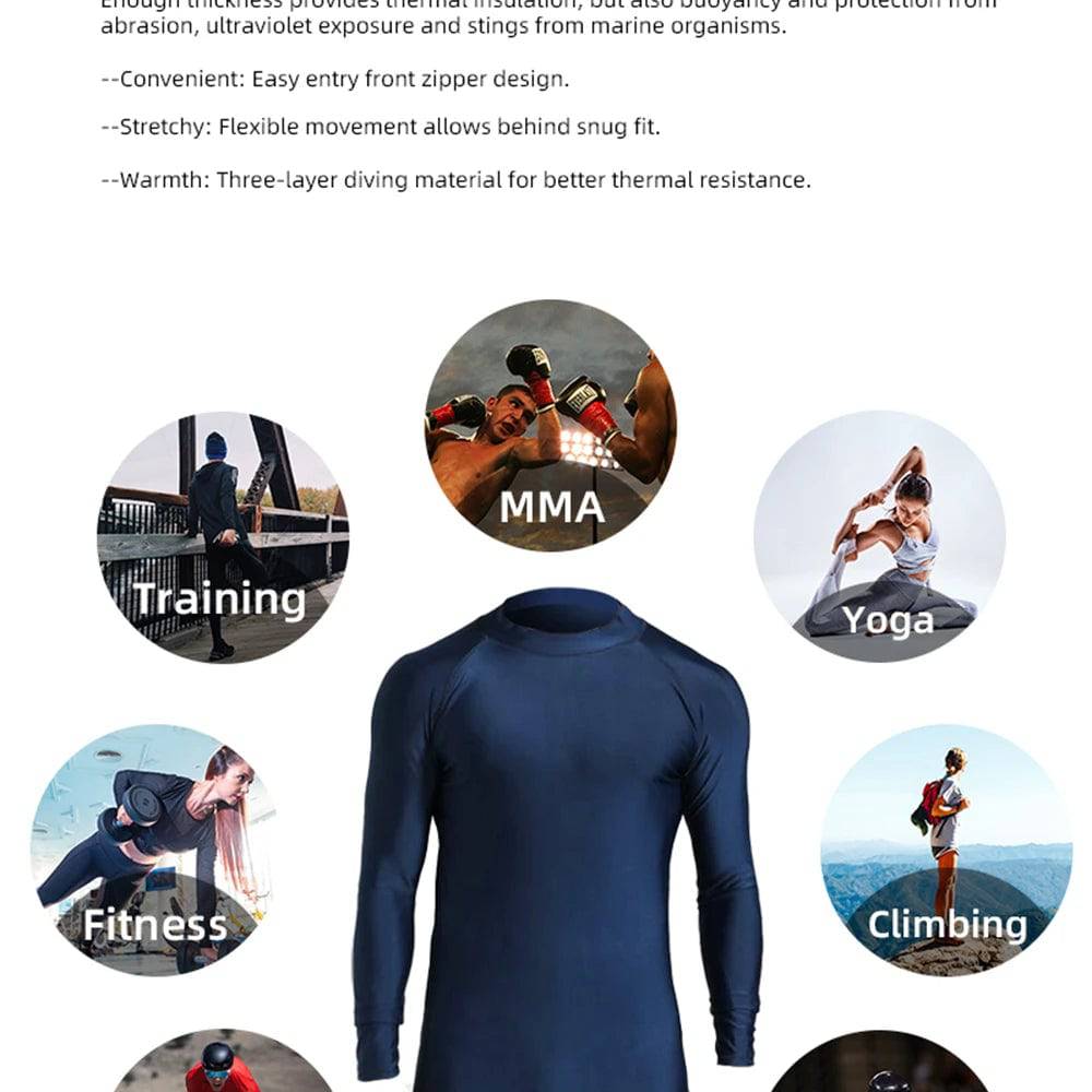 
                  
                    M-5XL UV Protection  Rashguard Men Long Sleeve Swimsuit Rash Guard Jiu Jitsu Quick Dry Surf Driving T Shirt For Swimming
                  
                