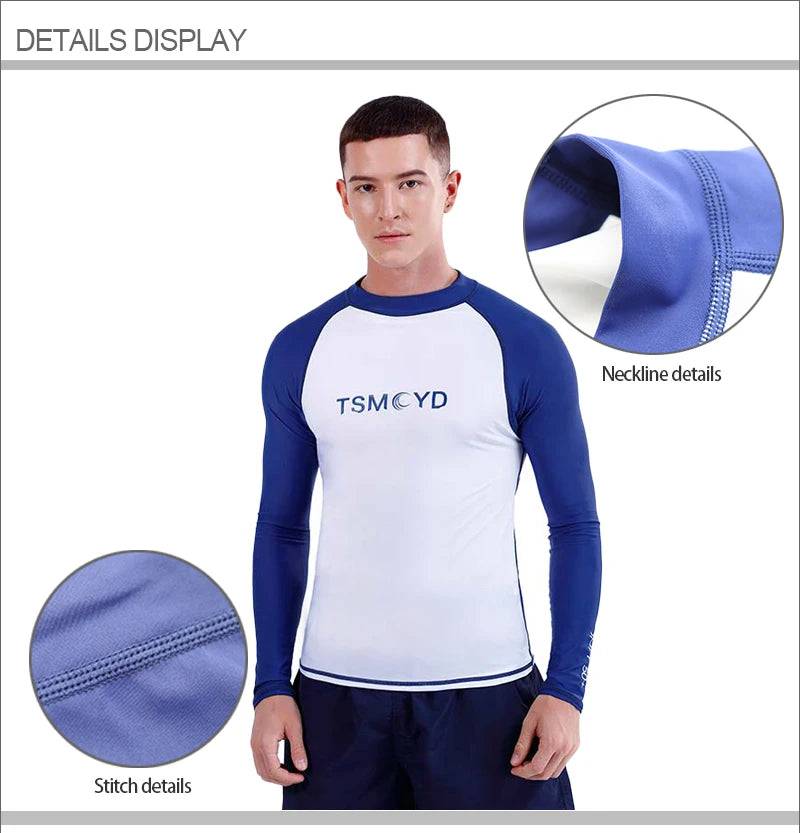 
                  
                    M-5XL UV Protection  Rashguard Men Long Sleeve Swimsuit Rash Guard Jiu Jitsu Quick Dry Surf Driving T Shirt For Swimming
                  
                