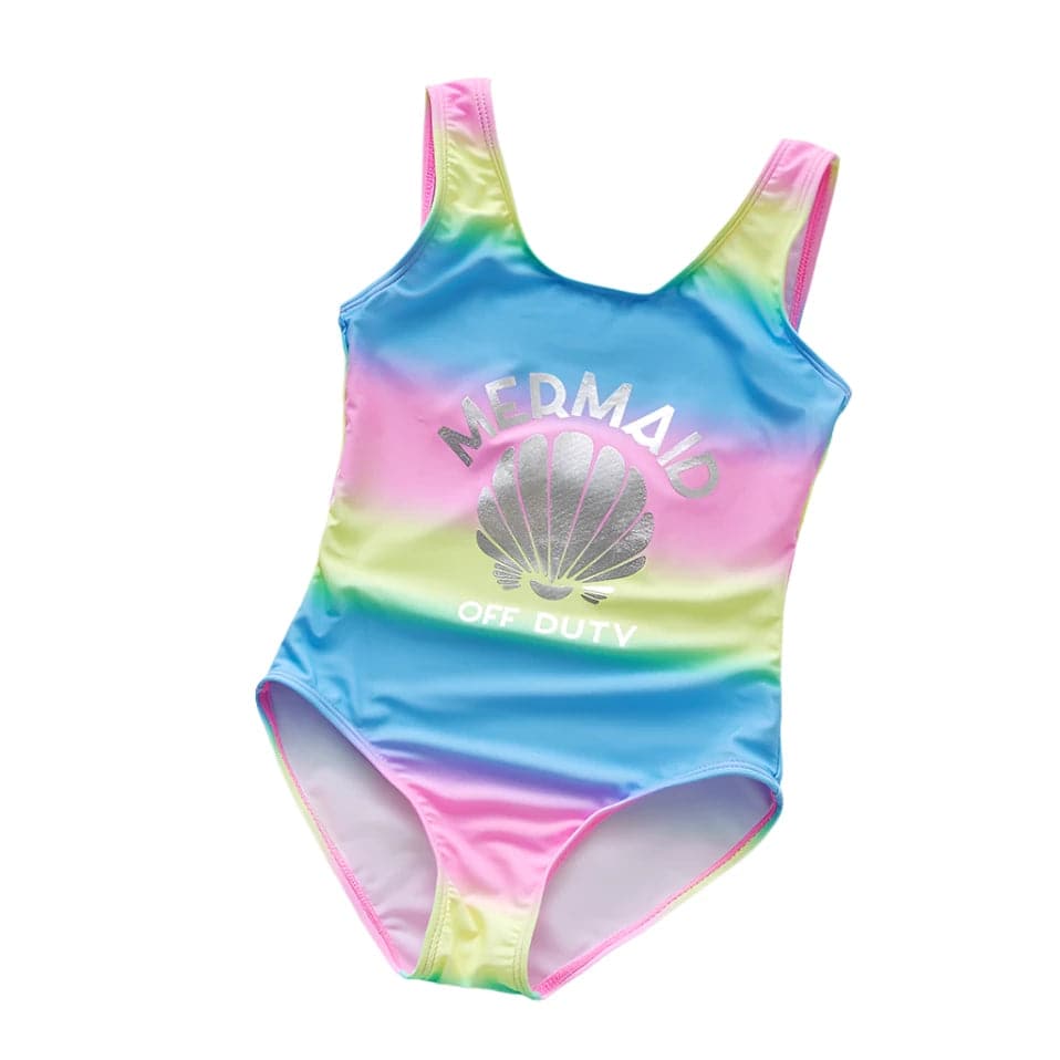 2~11Y Girls Swimsuit One Piece Girls Swimwear Rainbow print Children Swimwear Girls Swimming Outfit Kids Beachwear