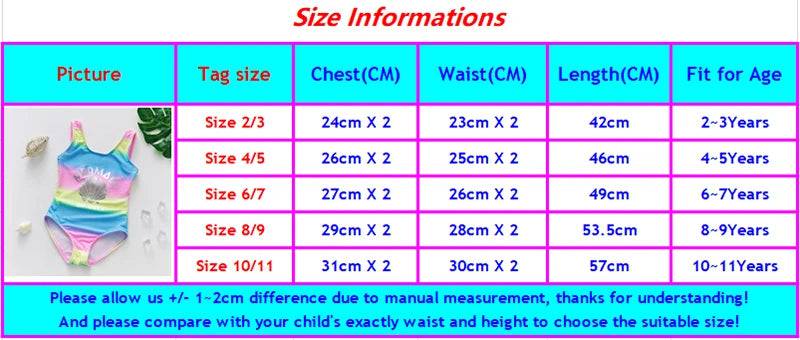 
                  
                    2~11Y Girls Swimsuit One Piece Girls Swimwear Rainbow print Children Swimwear Girls Swimming Outfit Kids Beachwear
                  
                