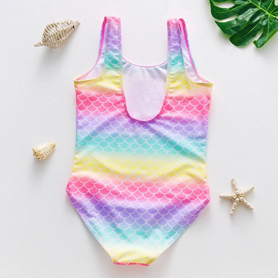 
                  
                    2~11Y Girls Swimsuit One Piece Girls Swimwear Rainbow print Children Swimwear Girls Swimming Outfit Kids Beachwear
                  
                