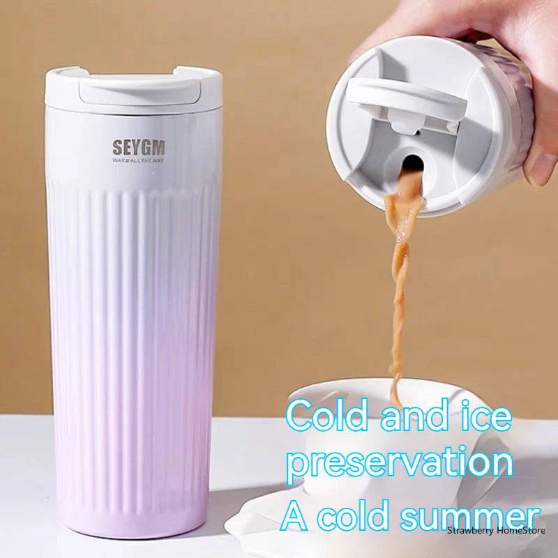 
                  
                    500ML Portable Coffee Mugs Stainless Steel Thermo Bottles Car Office Water Bottle Vacuum Flasks Coffee Cup Travel Thermal Cup
                  
                