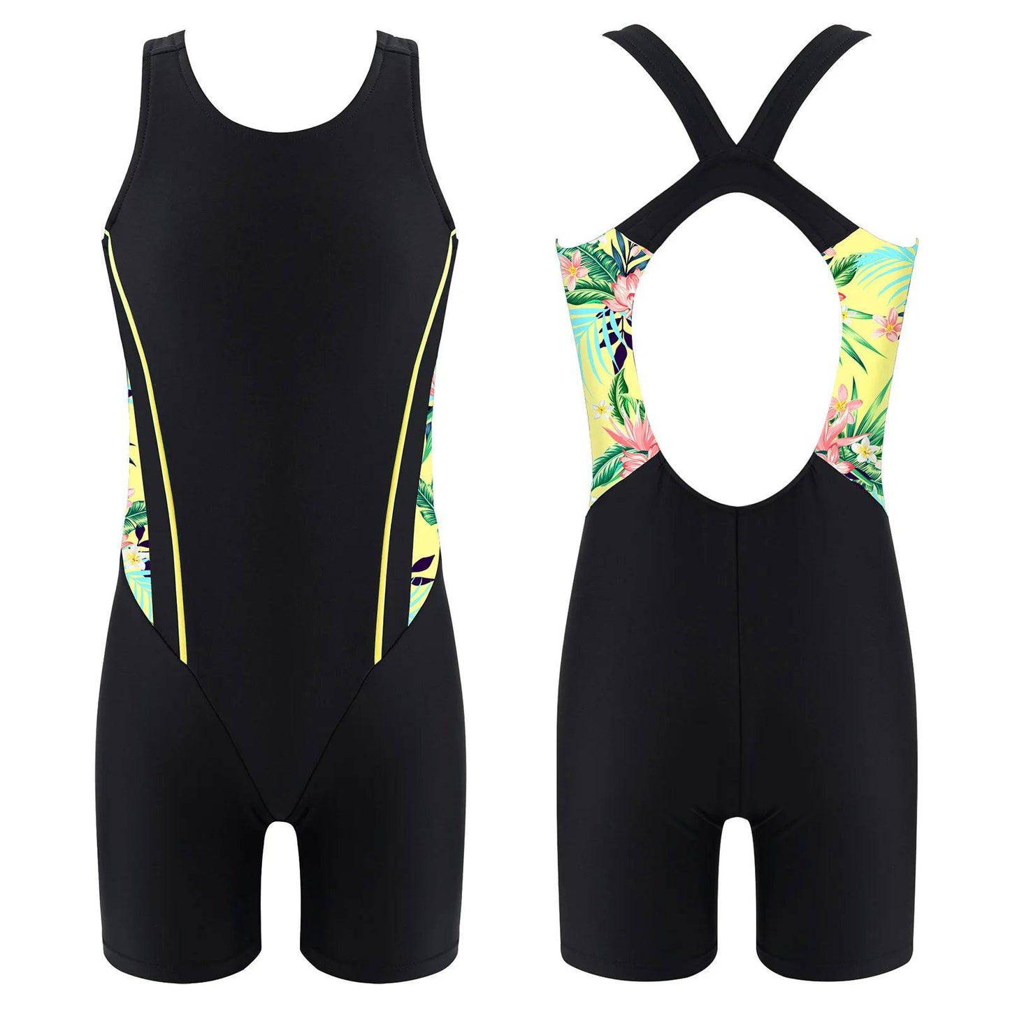 
                  
                    Kids Girls Legsuit Swimsuit Sleeveless One Piece Swimwear Sports Rashguard Shorty Wetsuit Surfing Swimming Jumpsuit Bodysuit
                  
                