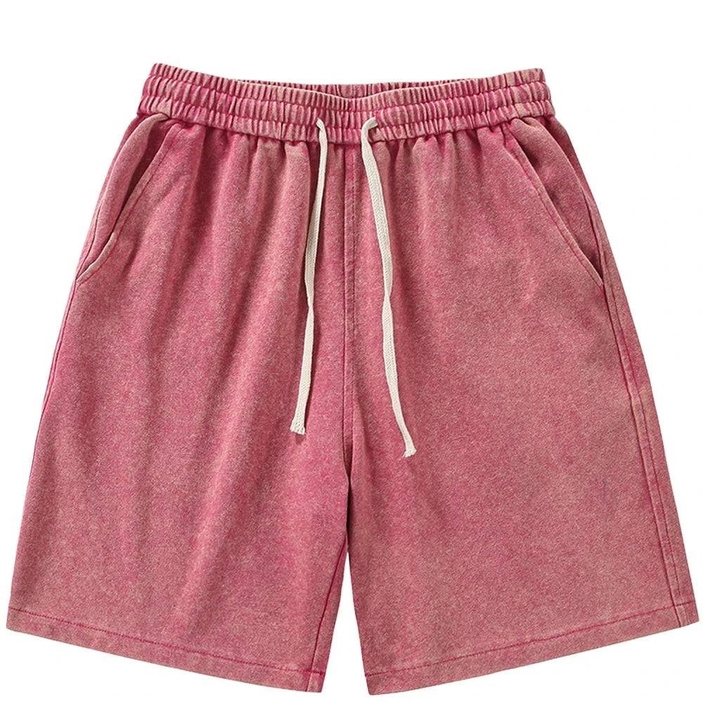 
                  
                    320G Heavy Cotton Summer Men's Shorts High Street Washed Short Pants Drawstring Baggy Sweatshorts Korean Fashion Casual Shorts
                  
                