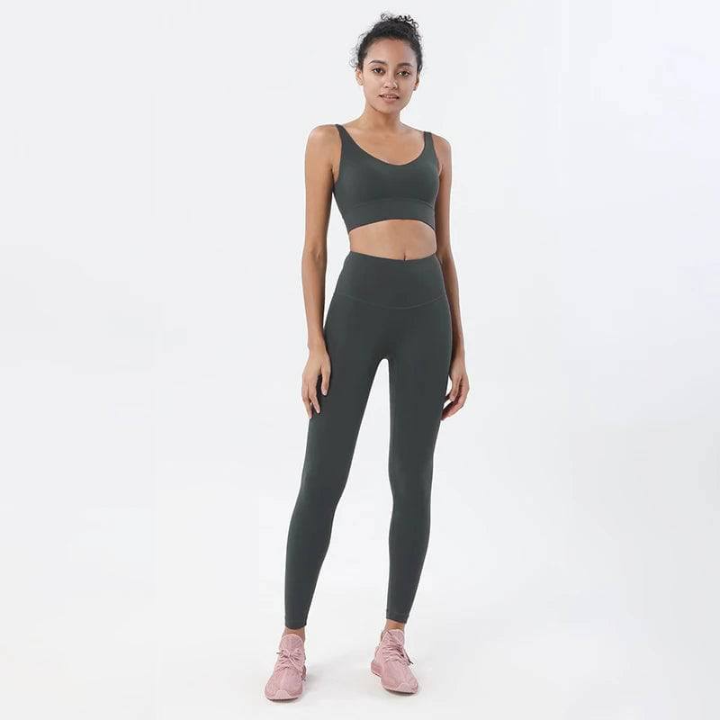 
                  
                    SOISOU Nylon Tracksuits Women's Yoga Set Sports Suit Gym Fitness Bra Leggings Women Lounge Wear Crop Tops Sexy 18 Colors
                  
                