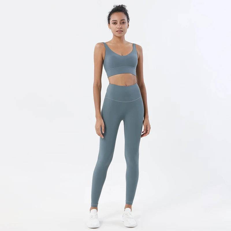 
                  
                    SOISOU Nylon Tracksuits Women's Yoga Set Sports Suit Gym Fitness Bra Leggings Women Lounge Wear Crop Tops Sexy 18 Colors
                  
                