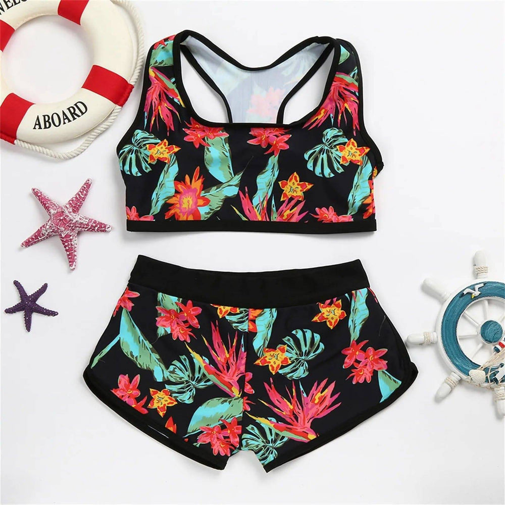 
                  
                    Bohemian Fashion Floral Print Monokini Bikini Sets Swimwear Two Piece Separates Swimsuit Women'S Luxury Tankinis Bathing Suit
                  
                