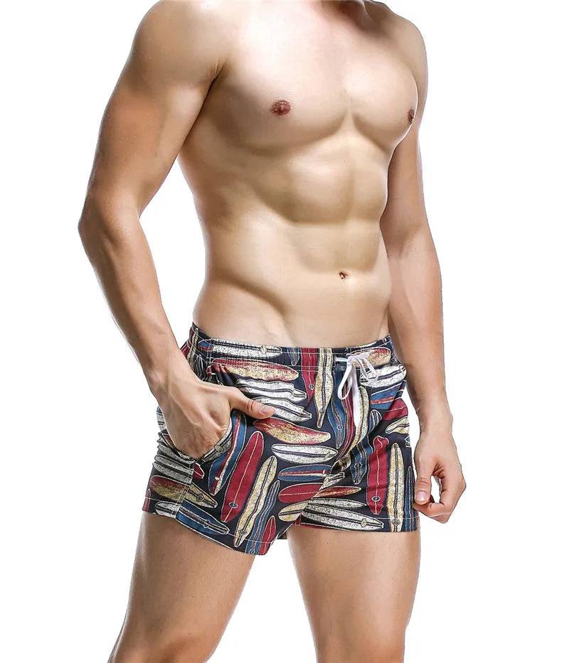 
                  
                    SEOBEAN Summer Hot Short Men Board Shorts Coconut Leaf Pattern Sea Beach Style Men's Shorts Men Quick Dry Shorts Trunks
                  
                