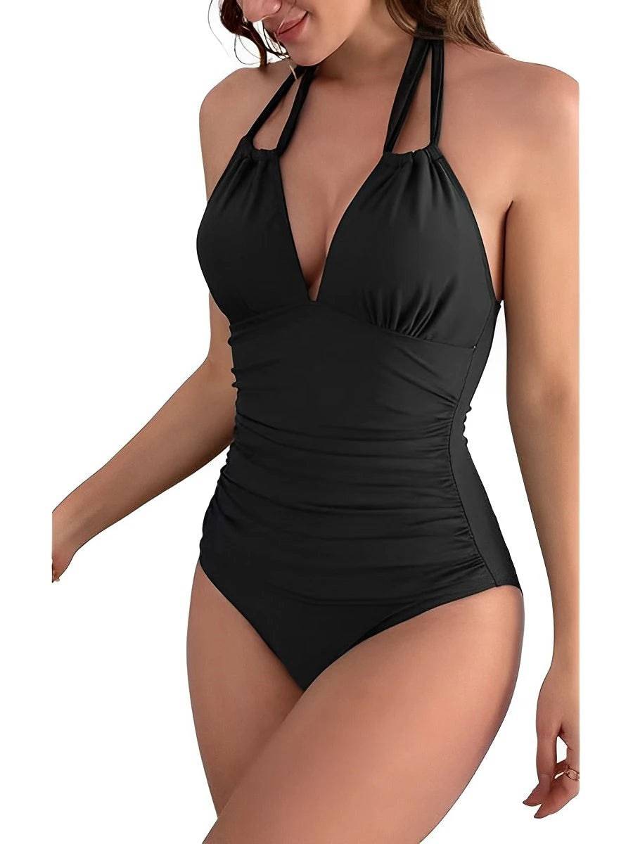 
                  
                    2024 Halter Hollow Out Swimsuit Women Frill One Piece Sexy Vintage Swimwear Female Beachwear Bathers Bathing Swimming Swim Suit
                  
                