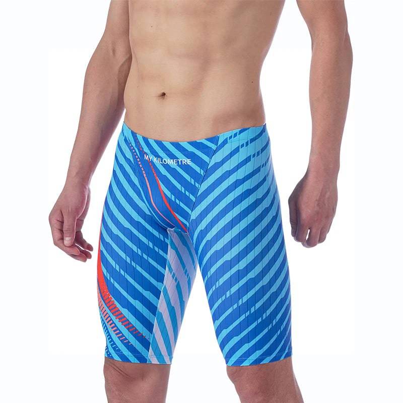 
                  
                    MY KILOMETRE Men's Swimming Trunks Professional Athletic Swim Jammers Swimwear Men Swimsuit Durable Training Swimming Shorts
                  
                