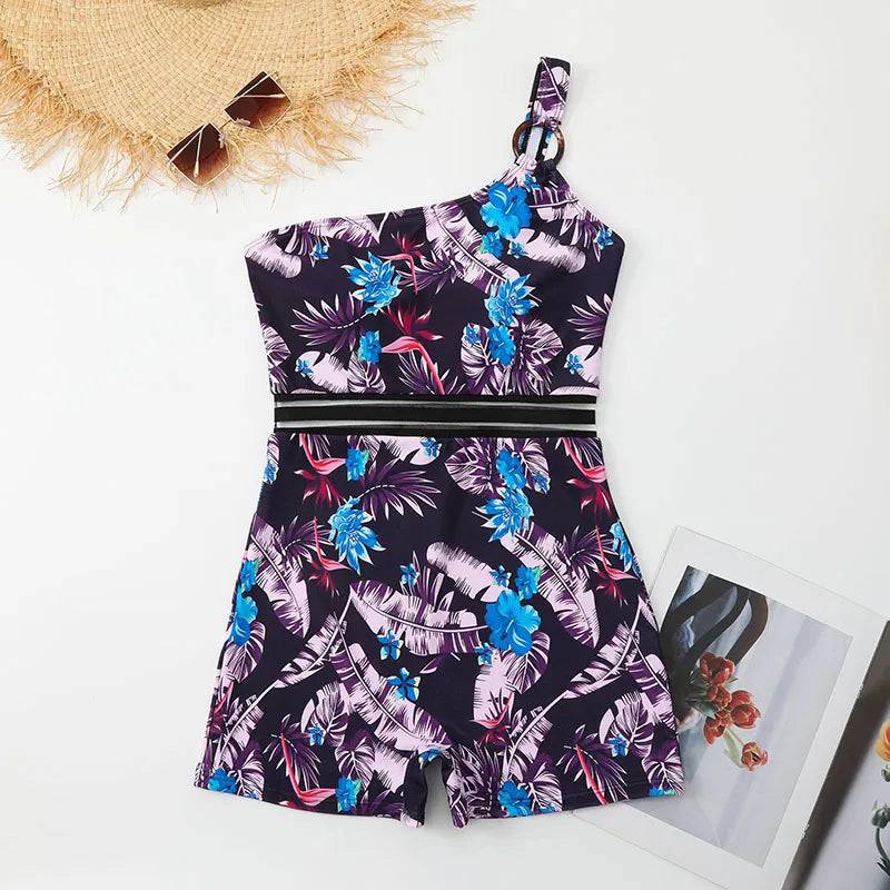 
                  
                    Bauhinia Women Printed One Piece Swimwear New High Waist Swimsuit Summer Beach Bathing Suit S~XL
                  
                