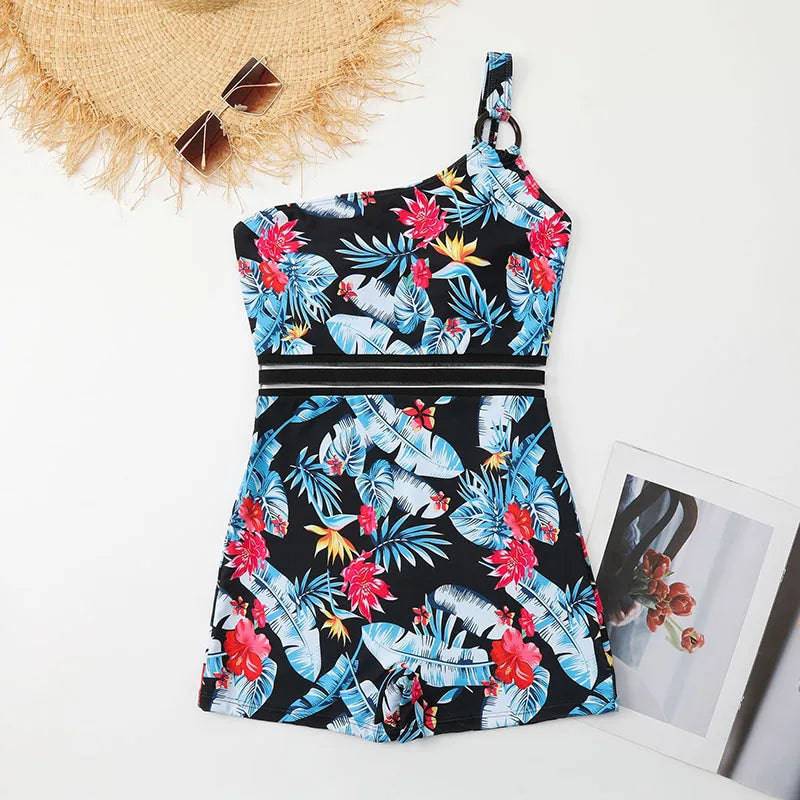 
                  
                    Bauhinia Women Printed One Piece Swimwear New High Waist Swimsuit Summer Beach Bathing Suit S~XL
                  
                