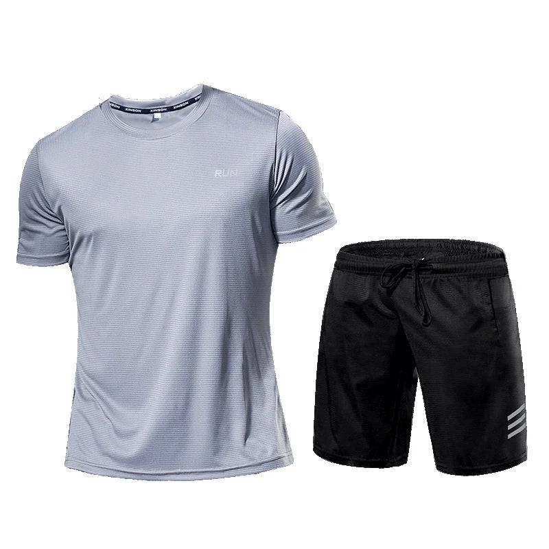 
                  
                    Quick-Dry 2 Piece Sets Men's Tracksuit Sportswear Gym Clothing Sweatsuits Male Kit Compression Suits Fitness Sportswear Workout
                  
                