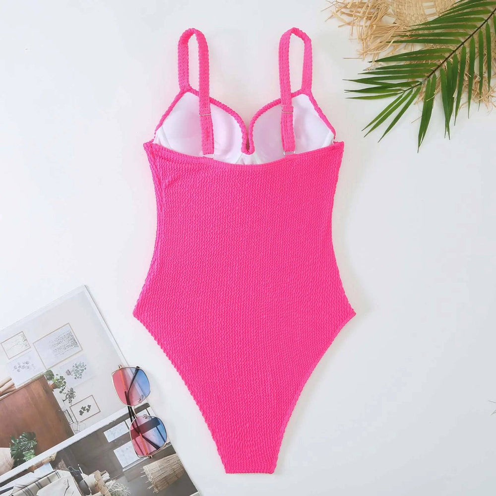 
                  
                    2023 Push Up Swimsuit Women One Piece Solid Swimwear Female Bodysuit Bathers Bathing Swimming Swim Suit Summer Beachwear
                  
                