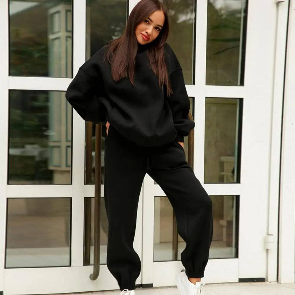 
                  
                    Women Tracksuit Autumn Winter Warm Hoodies Top Suits Casual Hooded Sweatshirts And Jogging Pants Outfits Sweatpants 2 Piece Sets
                  
                