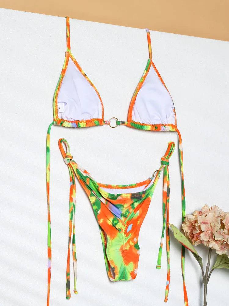 
                  
                    COOBBU Sexy Bikini Set Triangle Swimwear Women Summer Swimsuits Print Beachwear Two Piece Suit Bikini Brazilian Swimsuit
                  
                