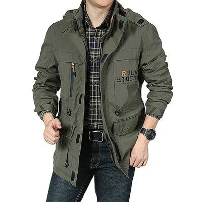 
                  
                    DIMUSI Men's Jackets Casual Outwear Hiking Windbreaker Hooded Coats Fashion Army Cargo Bomber Jackets Mens Clothing
                  
                