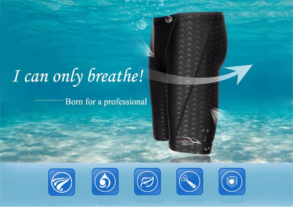 
                  
                    Men Shark Skin Water Repellent Professional Competitive Swimming Trunks Brand Soild Jammer Swimsuit Pant Racing Briefs L-5XL
                  
                