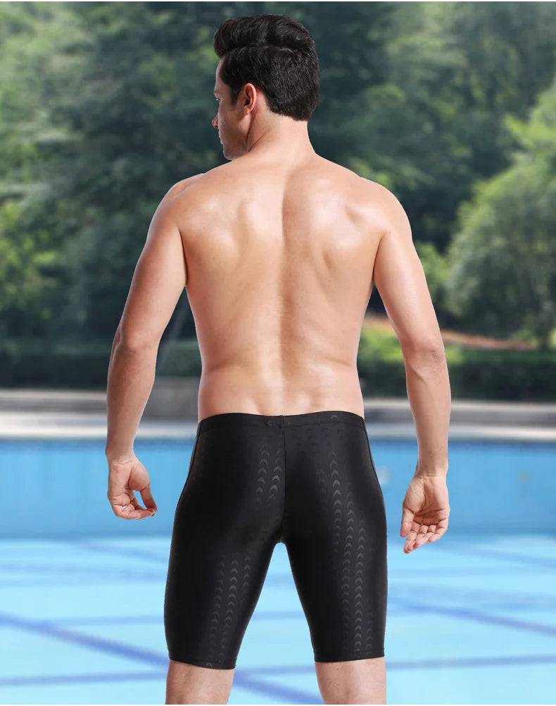 
                  
                    Men Shark Skin Water Repellent Professional Competitive Swimming Trunks Brand Soild Jammer Swimsuit Pant Racing Briefs L-5XL
                  
                