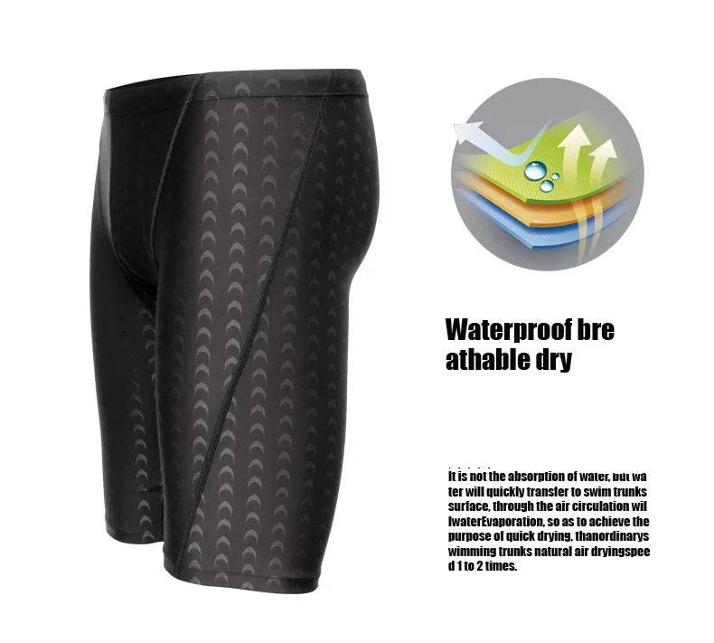 
                  
                    Men Shark Skin Water Repellent Professional Competitive Swimming Trunks Brand Soild Jammer Swimsuit Pant Racing Briefs L-5XL
                  
                