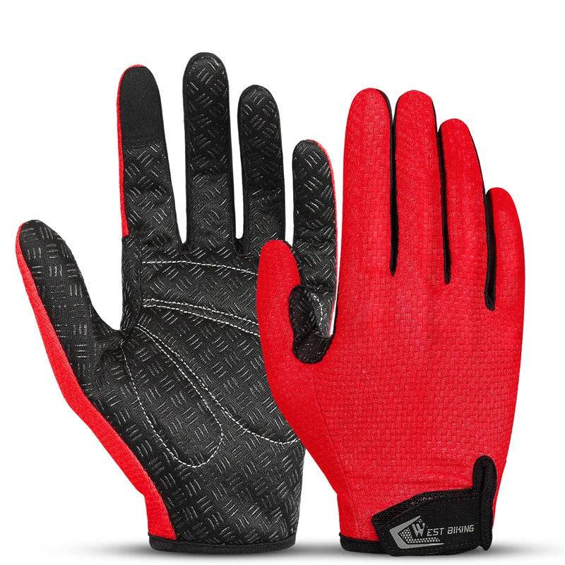 
                  
                    WEST BIKING Spring Autumn Unisex Cycling Gloves Full Finger Touch Screen Mountaineering Sports Gloves Summer Fingerless Mitts
                  
                