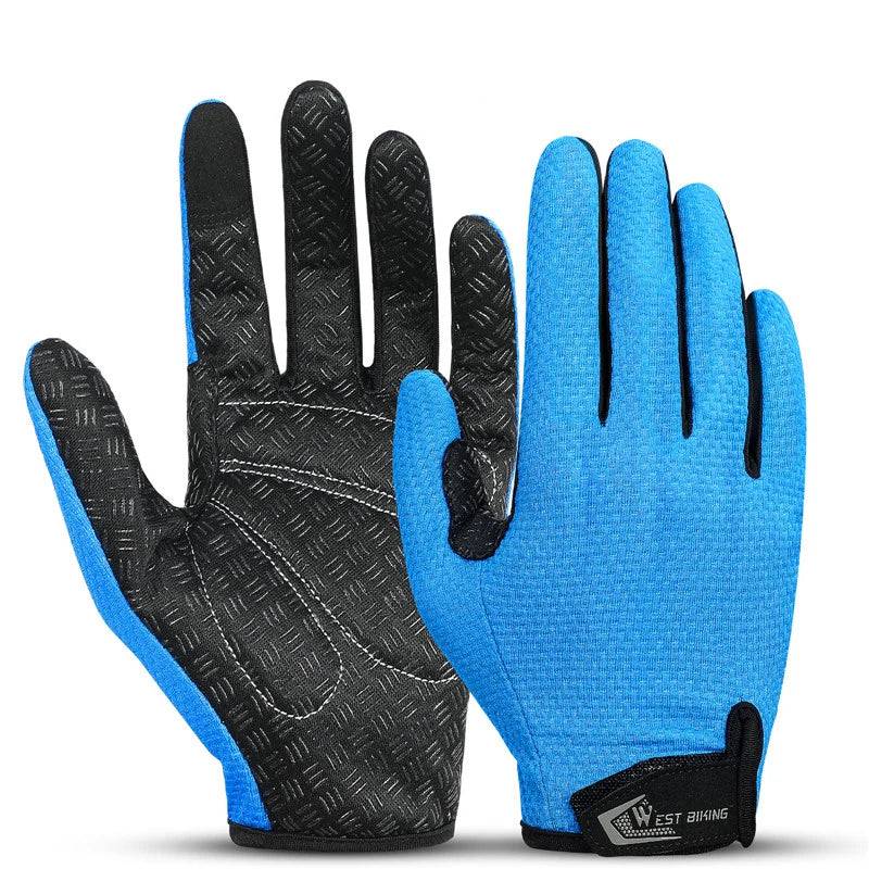 
                  
                    WEST BIKING Spring Autumn Unisex Cycling Gloves Full Finger Touch Screen Mountaineering Sports Gloves Summer Fingerless Mitts
                  
                