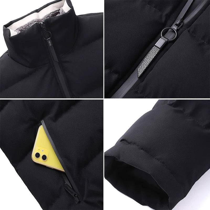 
                  
                    Autumn Winter Men's Warm Jackets Fashion Stand Collar Thicken Parkas For Men Thermal Comfortable Windbreaker Coats Clothing
                  
                