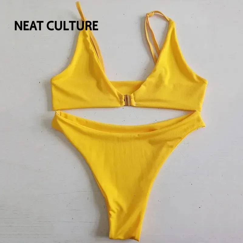 
                  
                    New Summer Sexy Bikini Set Solid Swimsuit Women Swimwear Push Up Set Bandage Beach Bathing Suit Beachwear Women Swimwear
                  
                