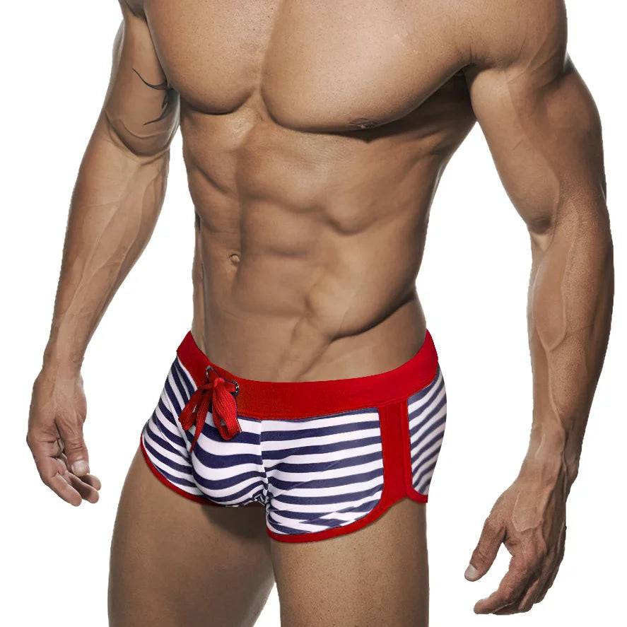 
                  
                    Sexy Striped Bikini Swimsuit Man Swimming Trunks for Men Slip Swimwear Swim Wear Briefs JESSBORN Beachwear Bathing Suit Shorts
                  
                