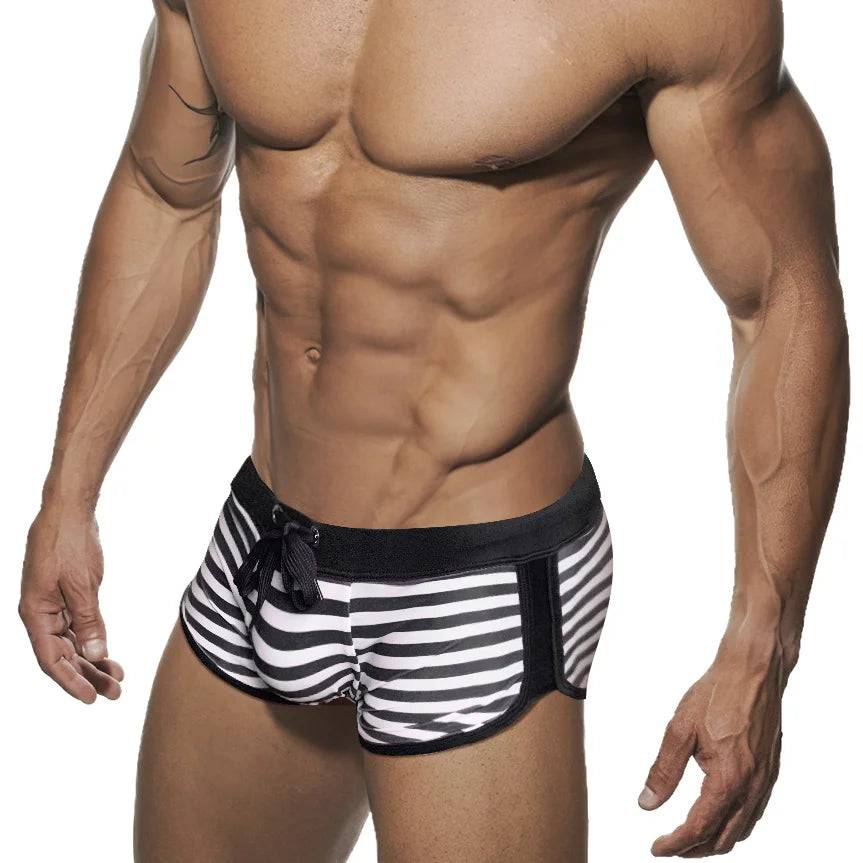 
                  
                    Sexy Striped Bikini Swimsuit Man Swimming Trunks for Men Slip Swimwear Swim Wear Briefs JESSBORN Beachwear Bathing Suit Shorts
                  
                