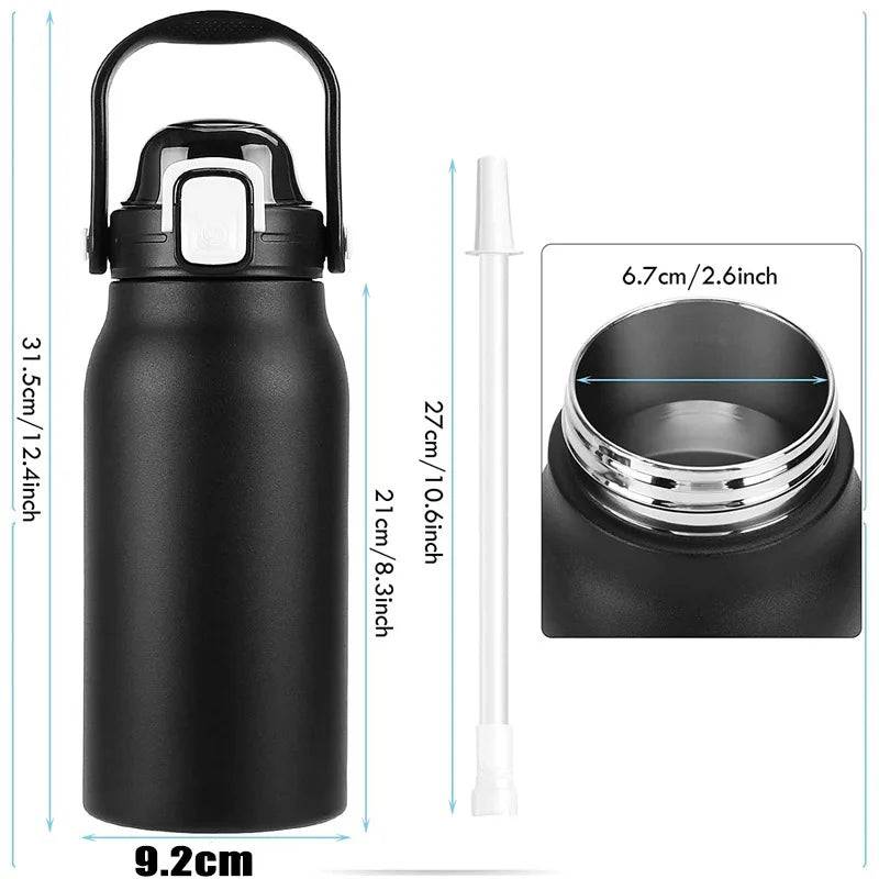 
                  
                    2L Tumbler Thermo Bottle Large Capacity With Straw Stainless Steel Thermal Water Bottle Cold and Hot Thermo Cup Vacuum Flask Gym
                  
                