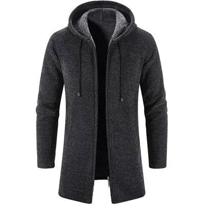 
                  
                    Winter Men's Cardigan Sweaters Fashion Male Long Knitted Sweater Cashmere Coats Casual Knitted Zipper Hooded Top Clothing
                  
                