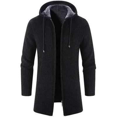 
                  
                    Winter Men's Cardigan Sweaters Fashion Male Long Knitted Sweater Cashmere Coats Casual Knitted Zipper Hooded Top Clothing
                  
                