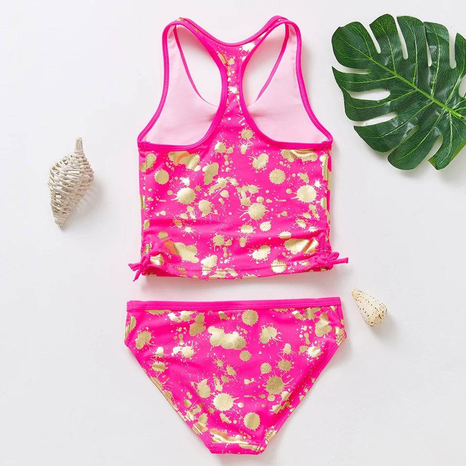 
                  
                    3~9Y Girls Swimsuit Two pieces Girls Tankini set High quality Kids Bikini set Swimming suit for Kid girls Beachwear
                  
                