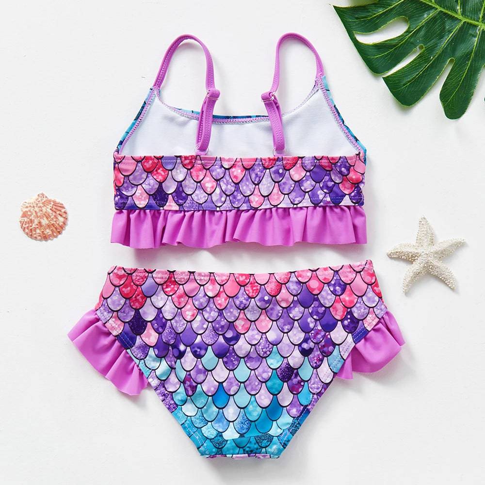 
                  
                    2~12Y Toddler Baby Girls swimsuit Ruffle style Girl Swimwear High quality Kids Bikini set Swimming outfit for kid girls
                  
                