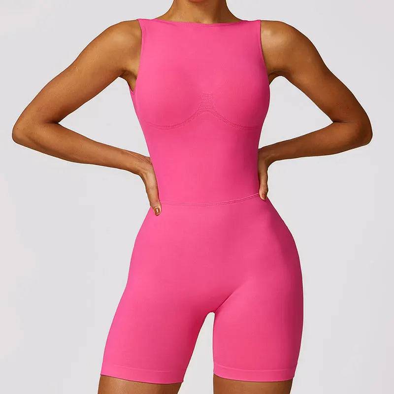 
                  
                    Yoga Set One-Piece Seamless Hollowed Out Minimalist Hip Lifting Women's Jumpsuits Gym Push Up Workout Clothes Fitness Bodysuit
                  
                